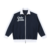 ONLY JESUS CONTRAST TRIM STAND COLLAR JACKET