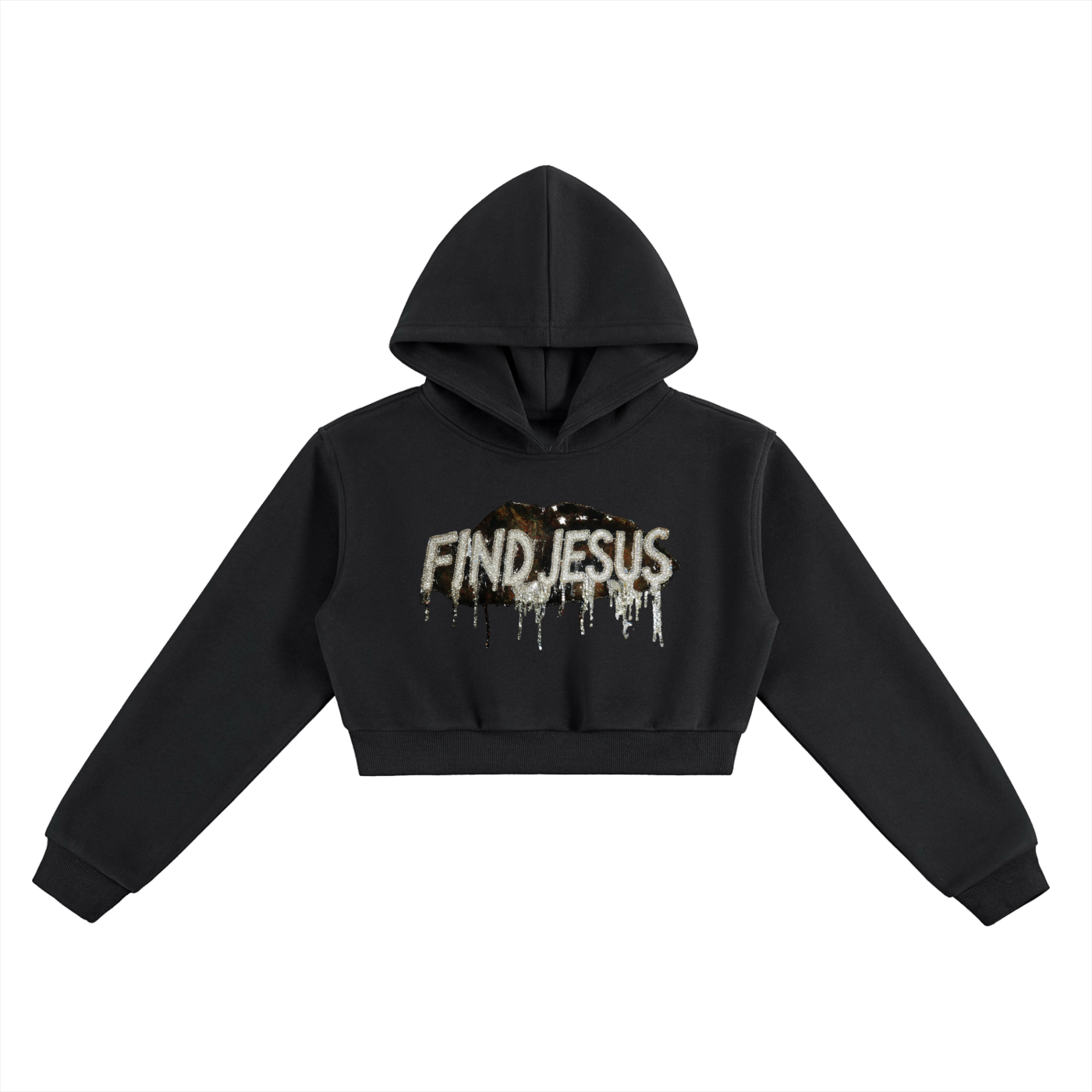 Women's,Hoodie,Cropped,Find Jesus