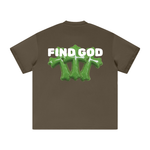 FIND GOD OVERSIZED TRIPLE CROSS T-SHIRT