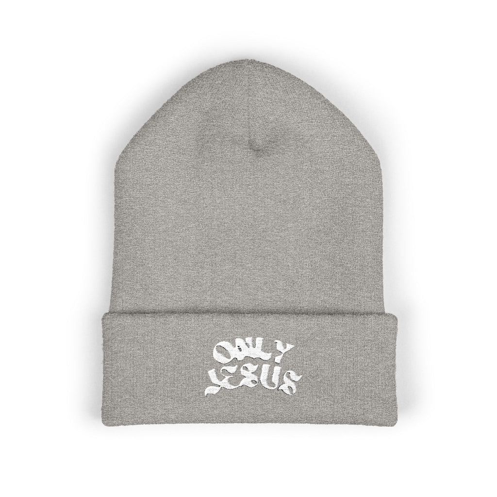 ONLY JESUS EMBROIDERED BEANIE