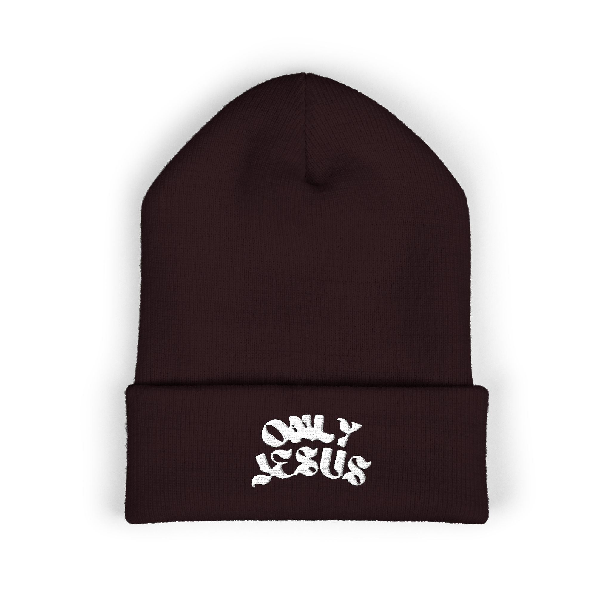 ONLY JESUS EMBROIDERED BEANIE