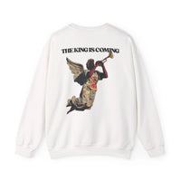 THE KING IS COMING TRUMPET CREWNECK SWEATSHIRT