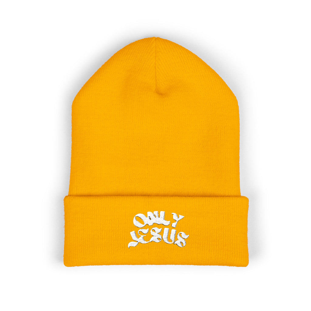 ONLY JESUS EMBROIDERED BEANIE