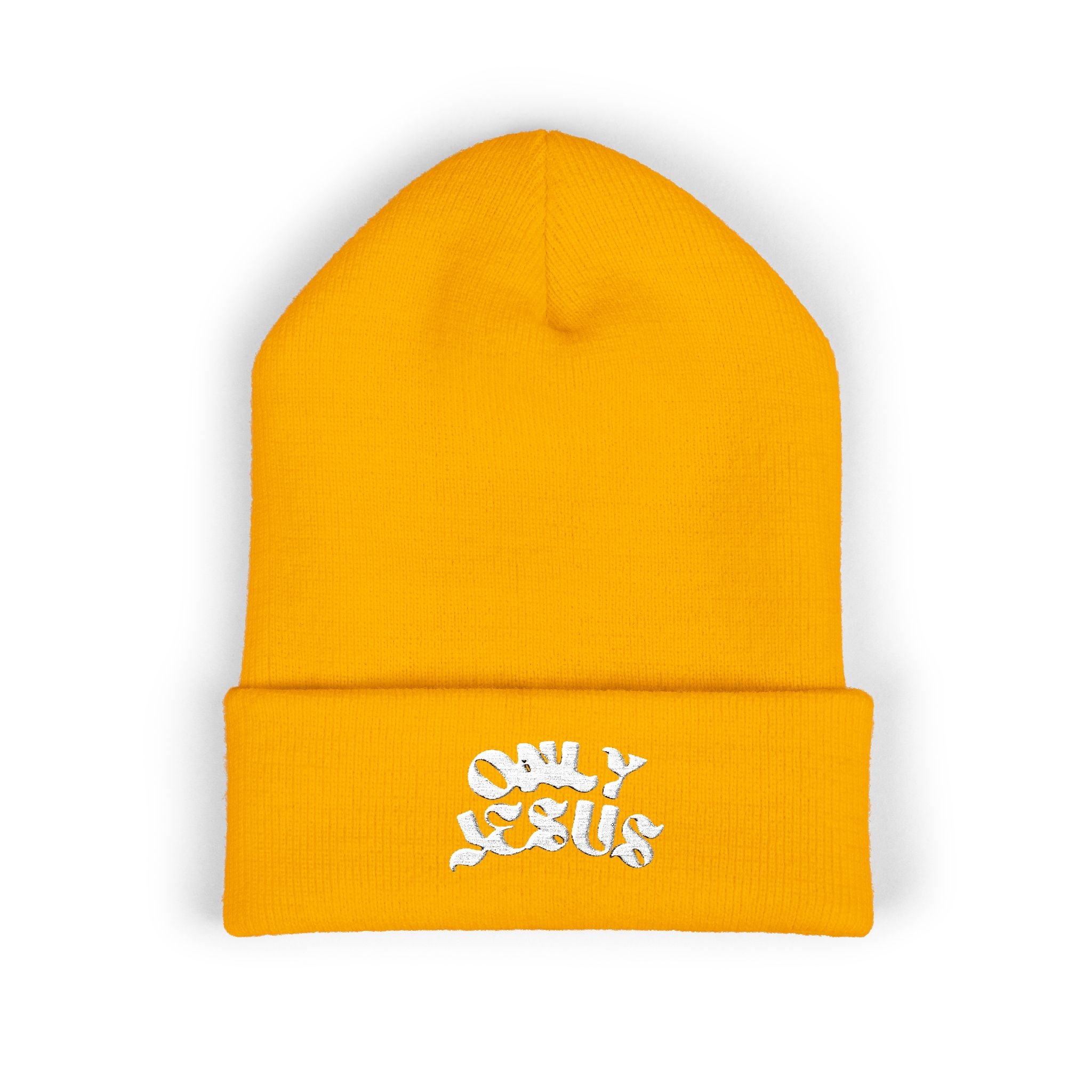 ONLY JESUS EMBROIDERED BEANIE