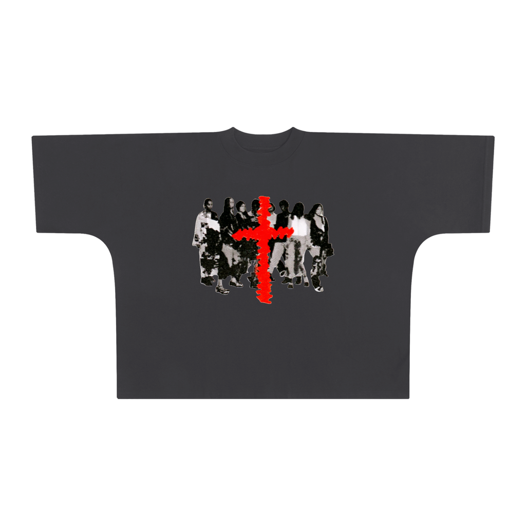 RED CROSS OVERSIZED BOXY T-SHIRT