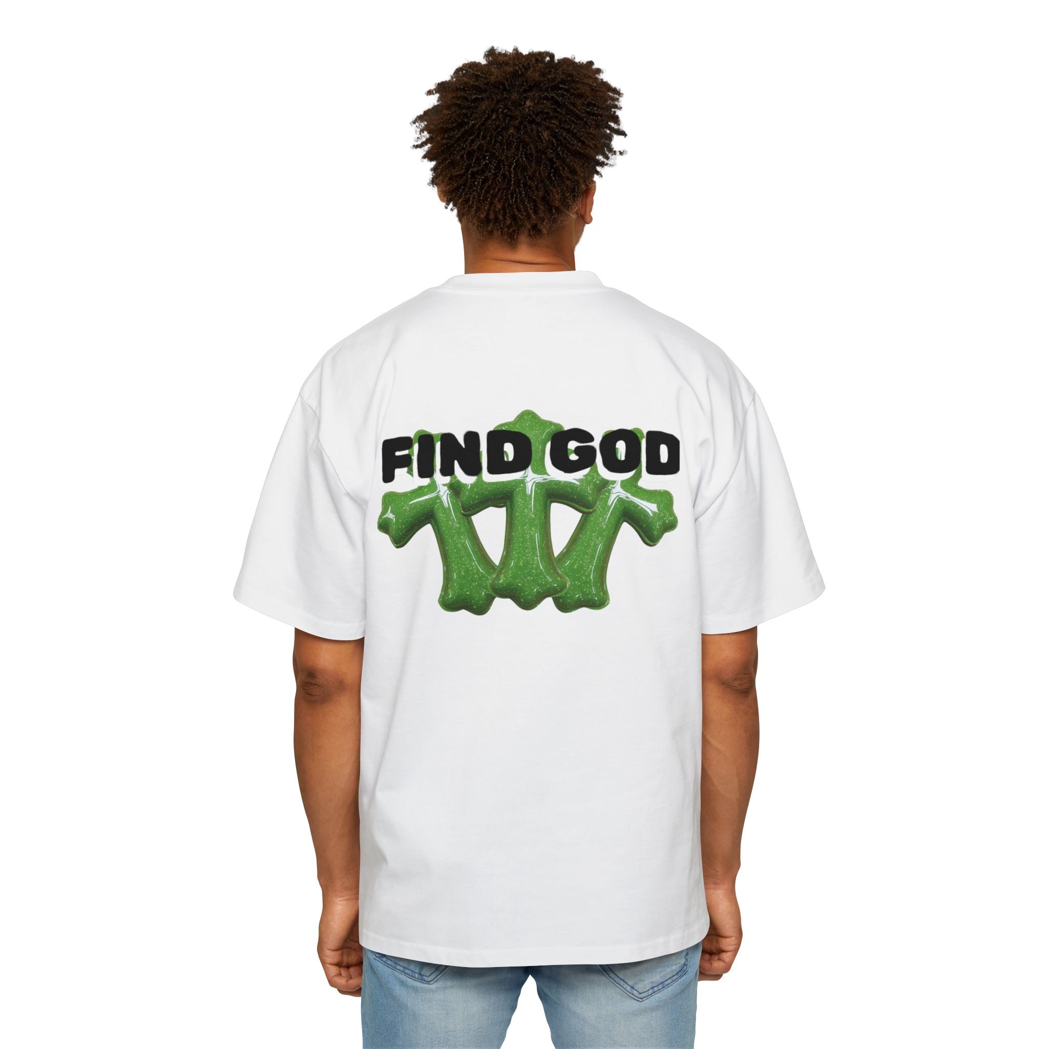 FIND GOD OVERSIZED CROSS TEE