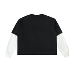 PSALMS 119:105 LAYERED CONTRAST SLEEVE COTTON T-SHIRT