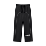 THE KING IS COMING CONTRAST STITCHED FLEECE SWEATPANTS