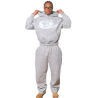 THE KING IS COMING GRAY FLEECE BOXY HOODIE