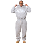 THE KING IS COMING GRAY FLEECE BOXY HOODIE