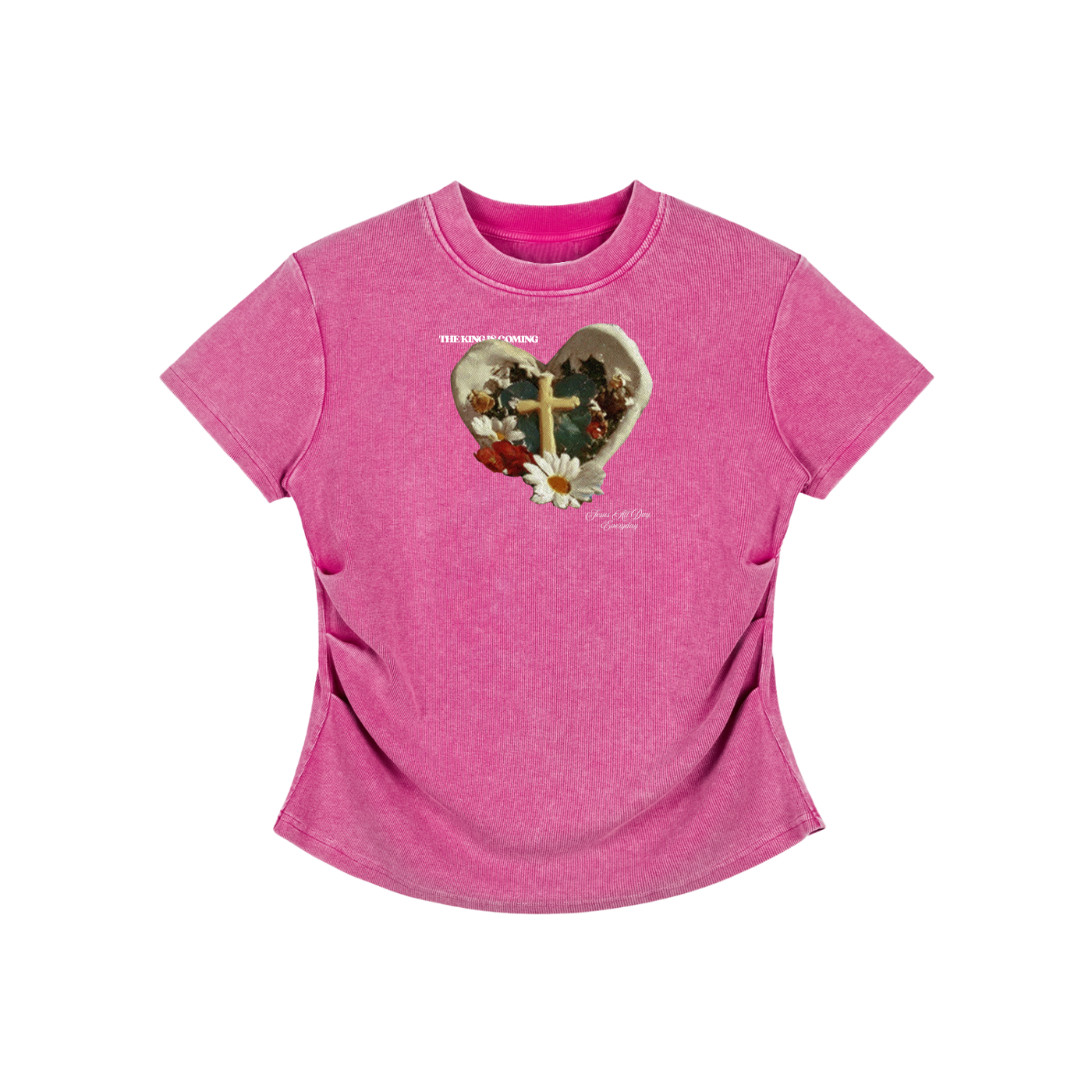 GARDEN CROSS BODYCON TEE