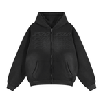 JESUS SUNFADE TWO-WAY ZIPPER BOXY FLEECE HOODIE