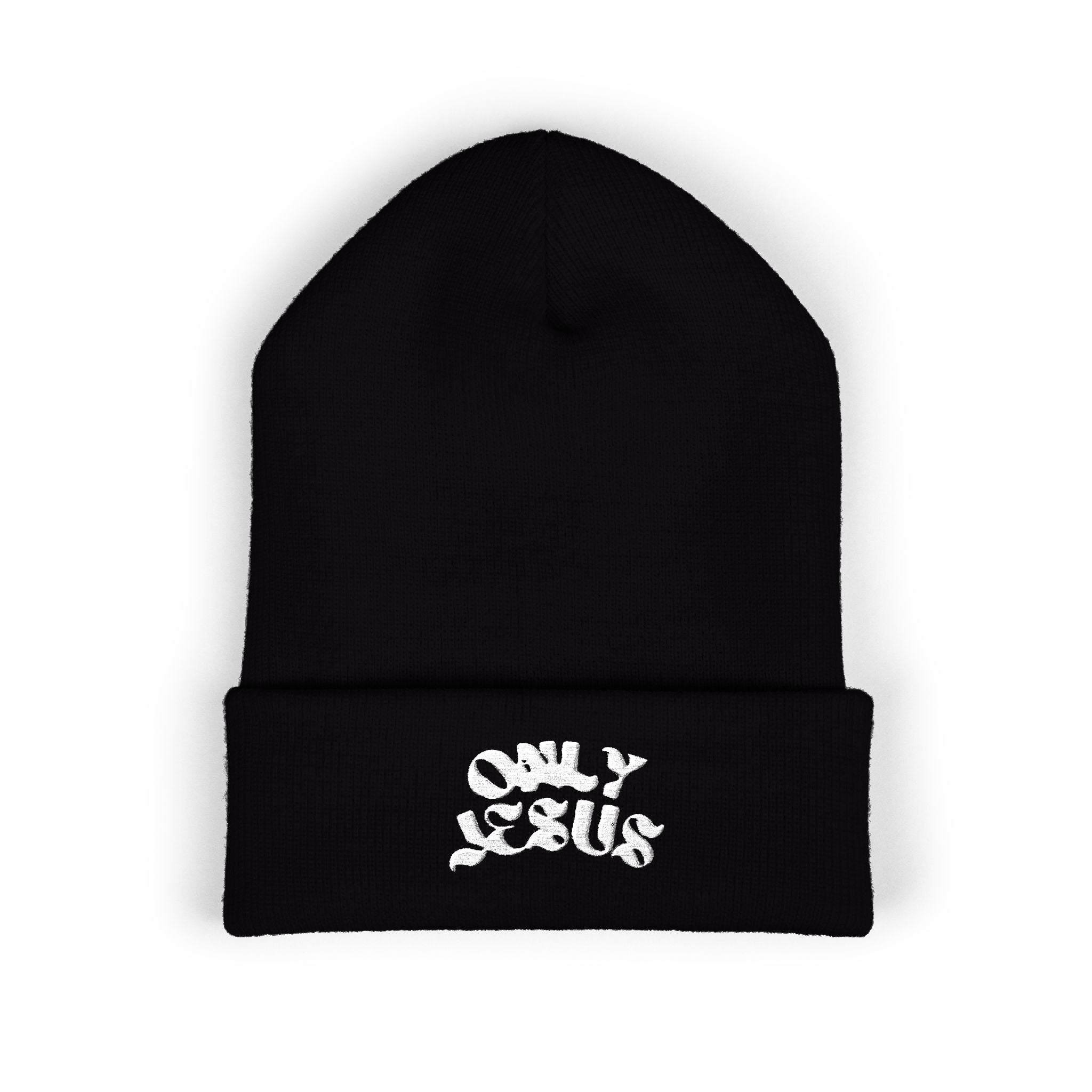ONLY JESUS EMBROIDERED BEANIE