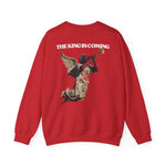 THE KING IS COMING TRUMPET CREWNECK SWEATSHIRT