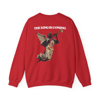 THE KING IS COMING TRUMPET CREWNECK SWEATSHIRT