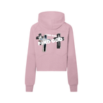 FIND GOD CROPPED HALF ZIP HOODIE