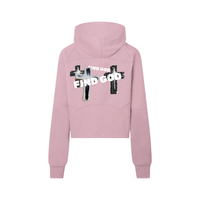 FIND GOD CROPPED HALF ZIP HOODIE