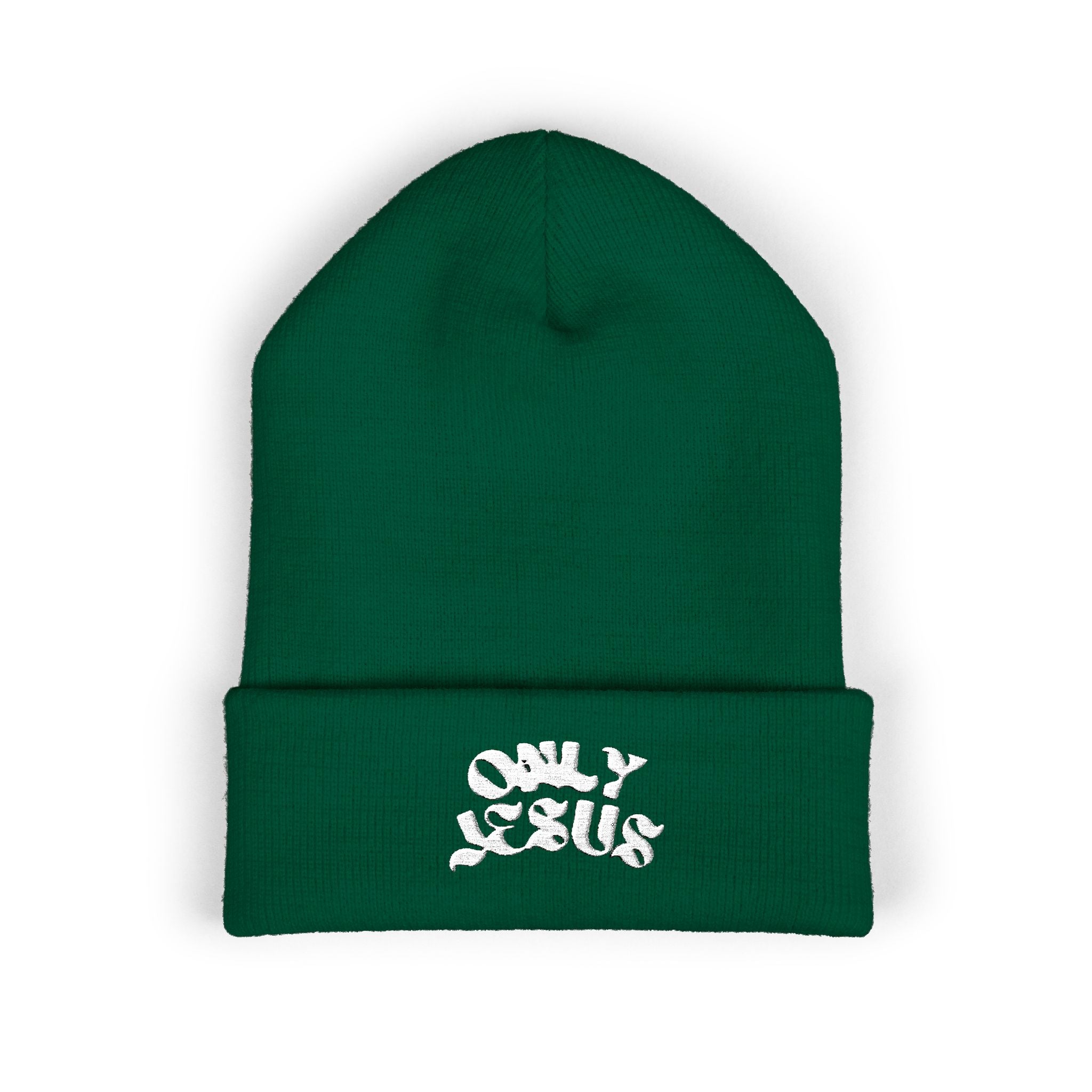 ONLY JESUS EMBROIDERED BEANIE