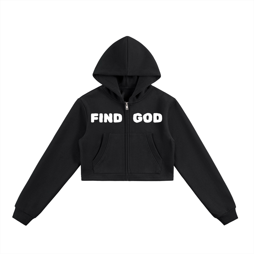 Women's,Hoodie,Zip-up,Zip hoodie,Find God,Jesus