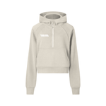 FIND GOD CROPPED HALF ZIP HOODIE