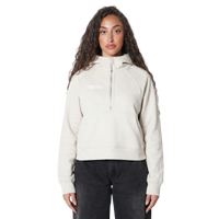 FIND GOD CROPPED HALF ZIP HOODIE