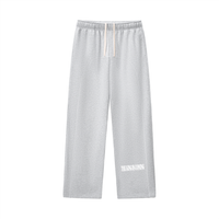 THE KING IS COMING CONTRAST STITCHED FLEECE SWEATPANTS