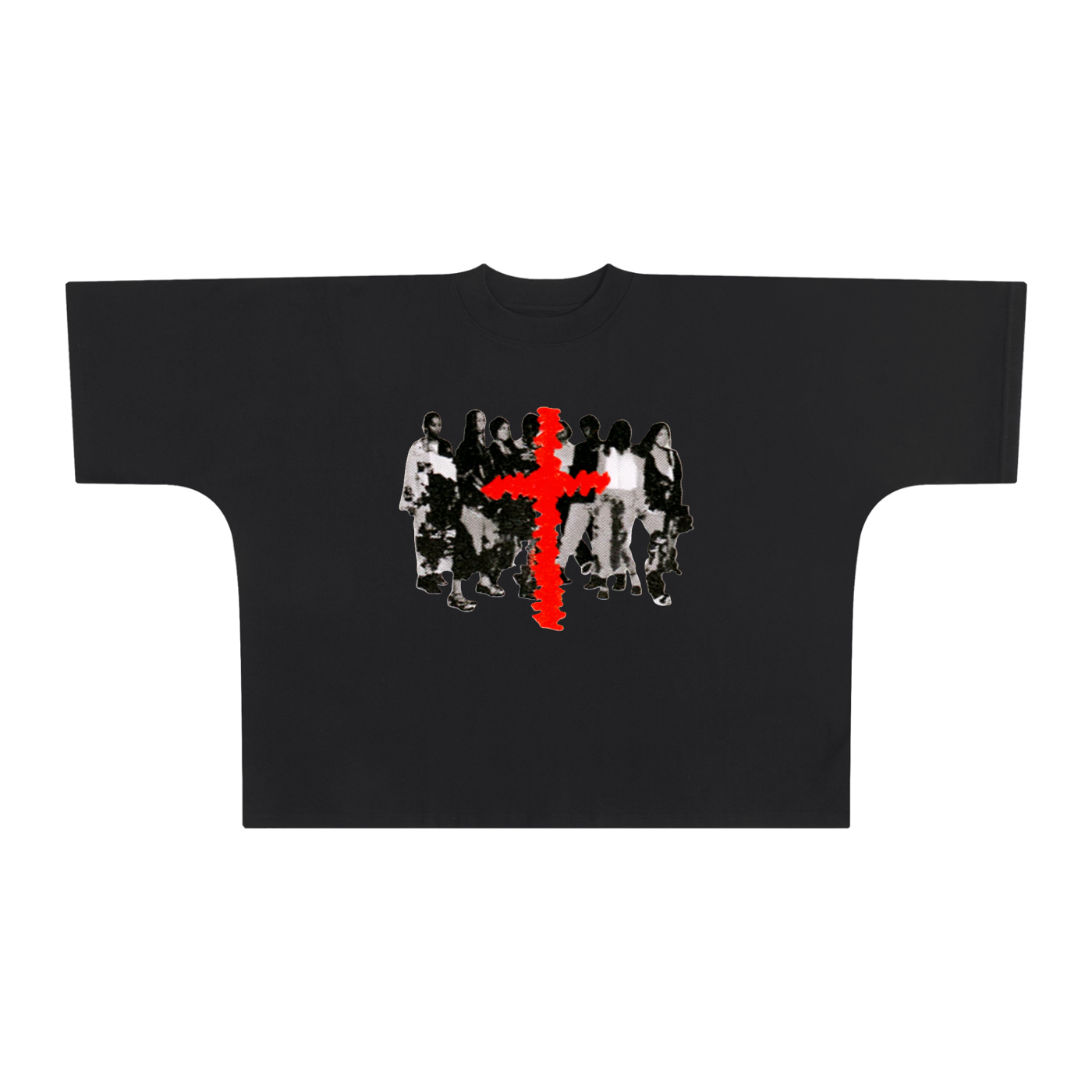 RED CROSS OVERSIZED BOXY T-SHIRT