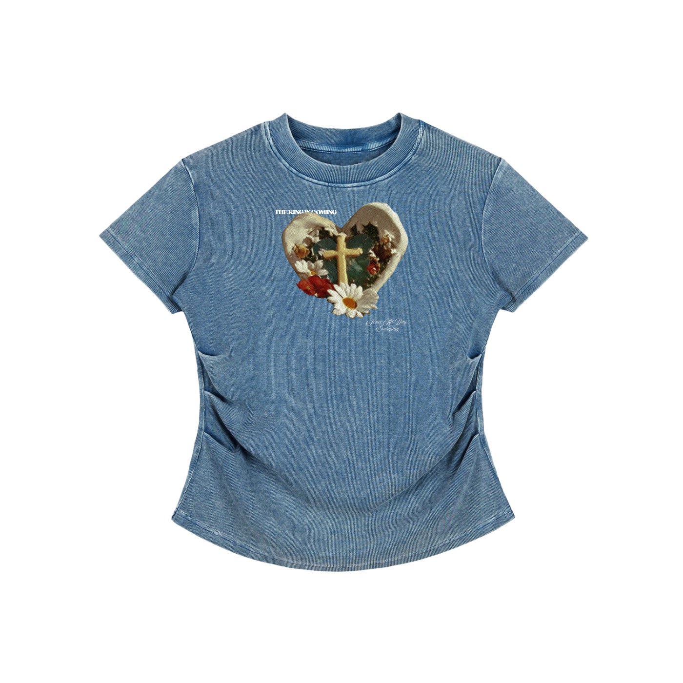 GARDEN CROSS BODYCON TEE