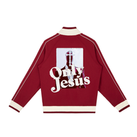 ONLY JESUS RAGLAN ZIP TRACK JACKET