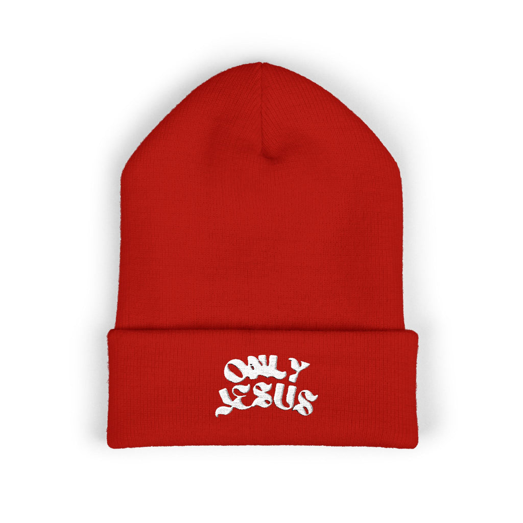 ONLY JESUS EMBROIDERED BEANIE