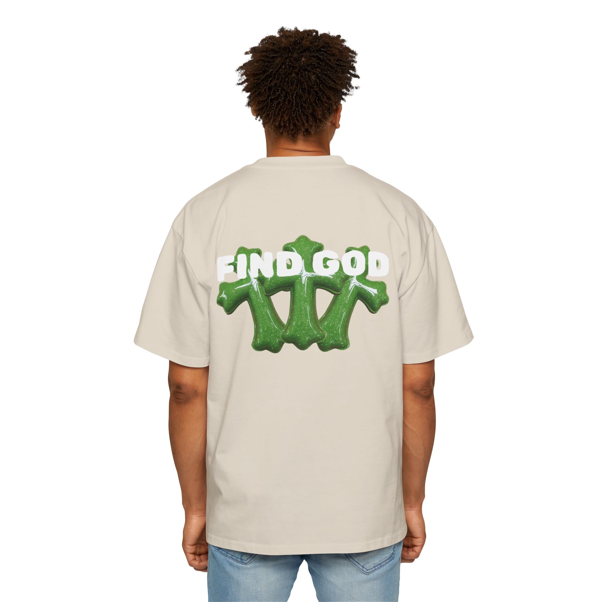 FIND GOD OVERSIZED CROSS TEE