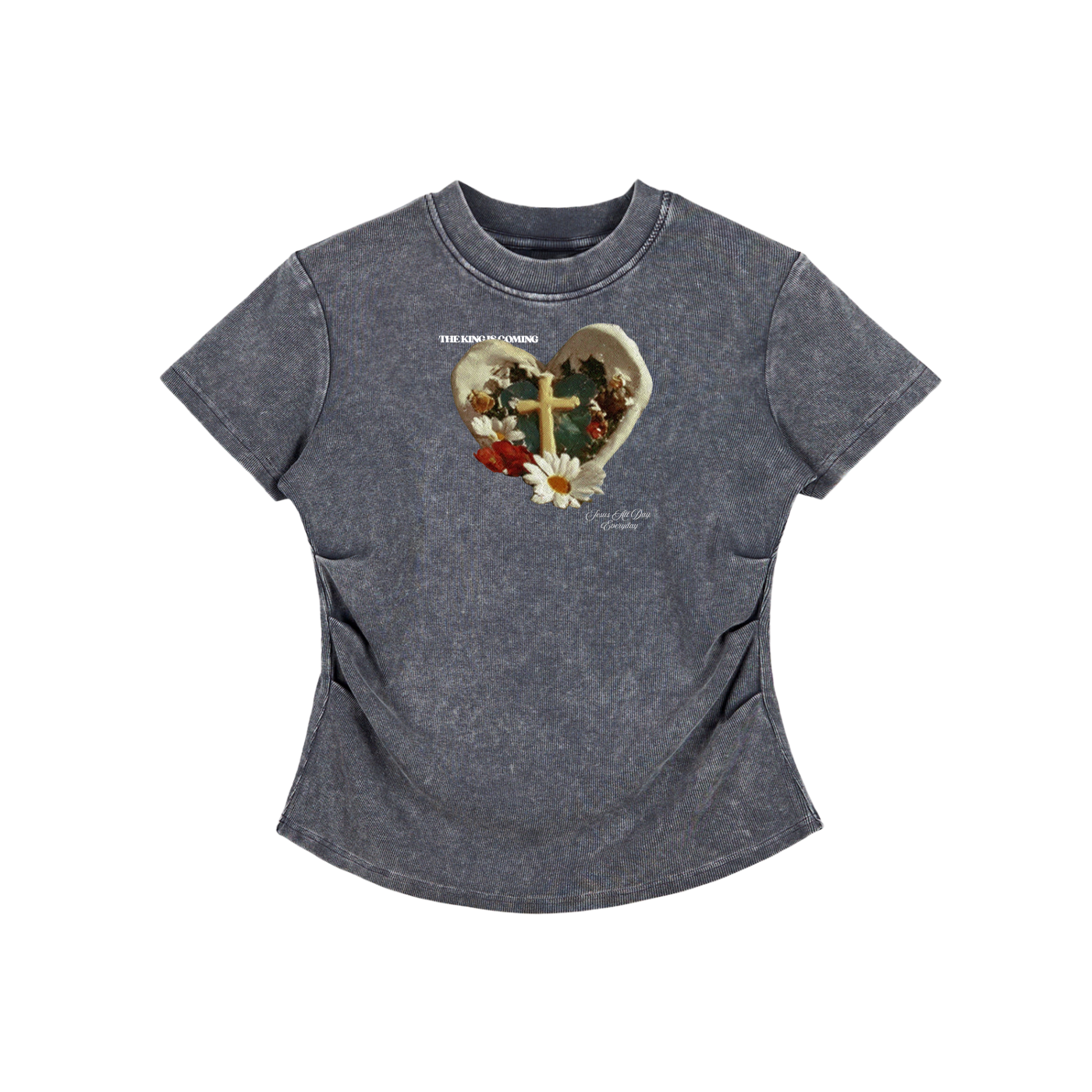 GARDEN CROSS BODYCON TEE