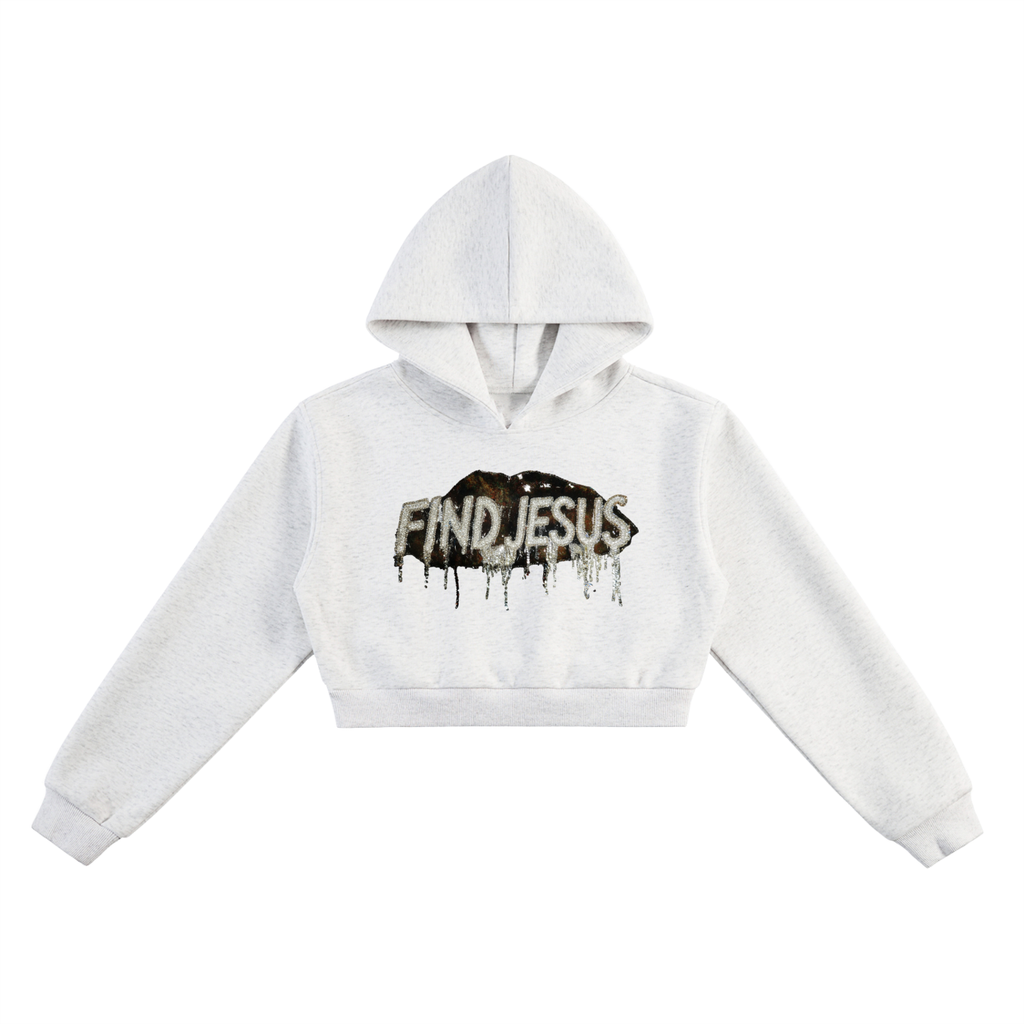 Women's,Hoodie,Cropped,Find Jesus