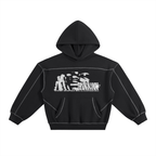 THE KING IS COMING STITCHED BOXY HOODIE