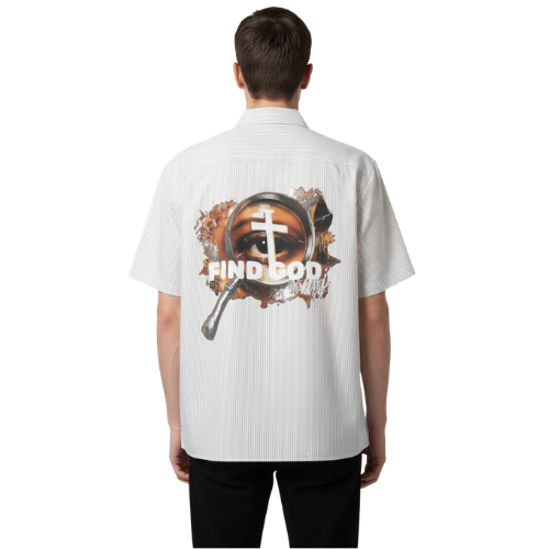 FIND GOD SEEK JESUS FIRST BOXY T SHIRT - APRICOT WHITE