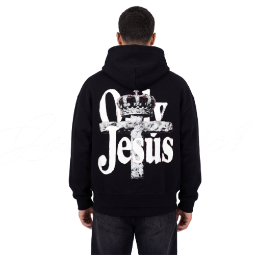 ONLY JESUS FULL-ZIP BOXY HOODIE