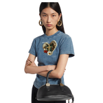 GARDEN CROSS BODYCON TEE