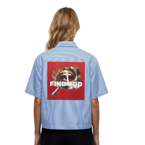 FIND GOD SEEK JESUS OVERSIZED STRIPE TEE