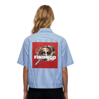 FIND GOD SEEK JESUS OVERSIZED STRIPE TEE