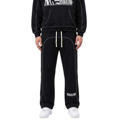 THE KING IS COMING STITCHED SWEATPANTS