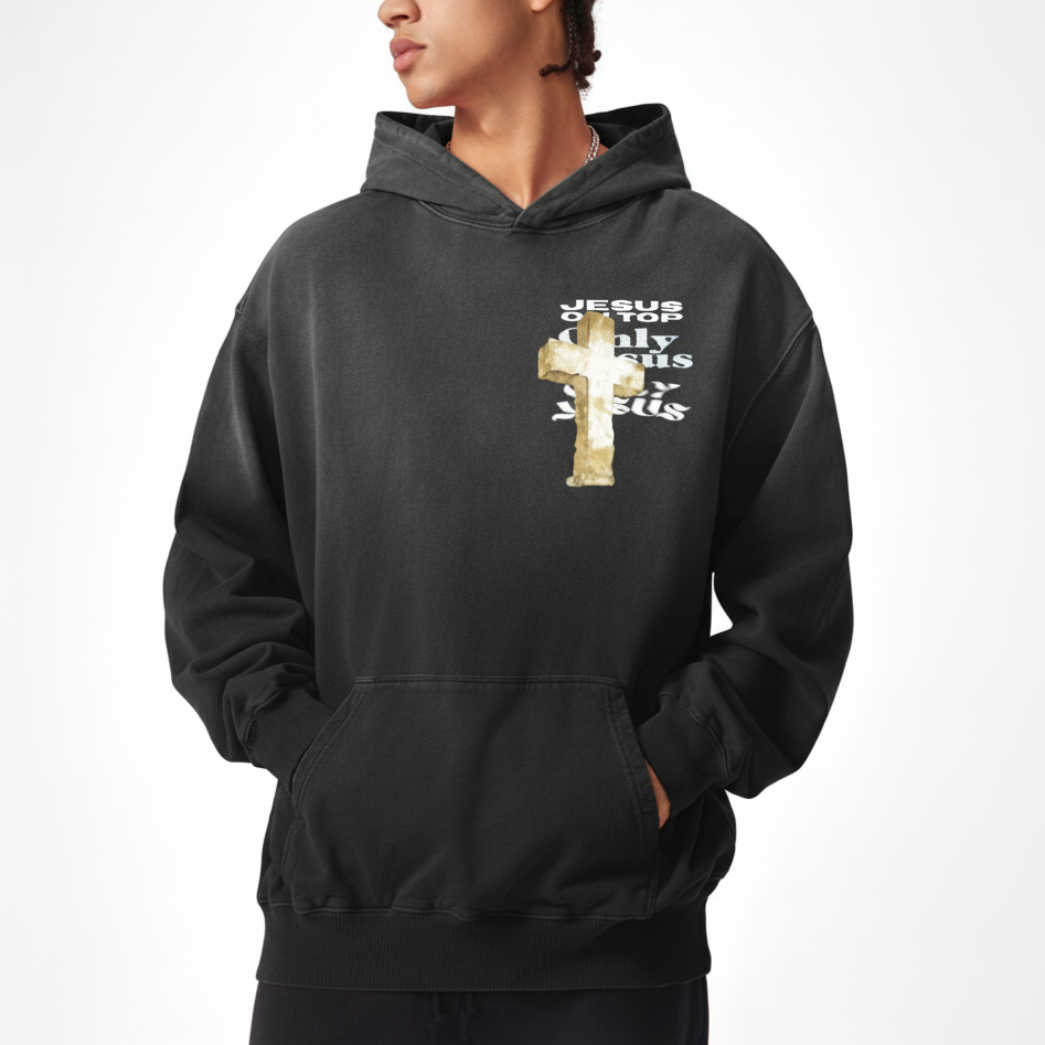 ONLY JESUS HEAVYWEIGHT SUNFADE OVERSIZED HOODIE