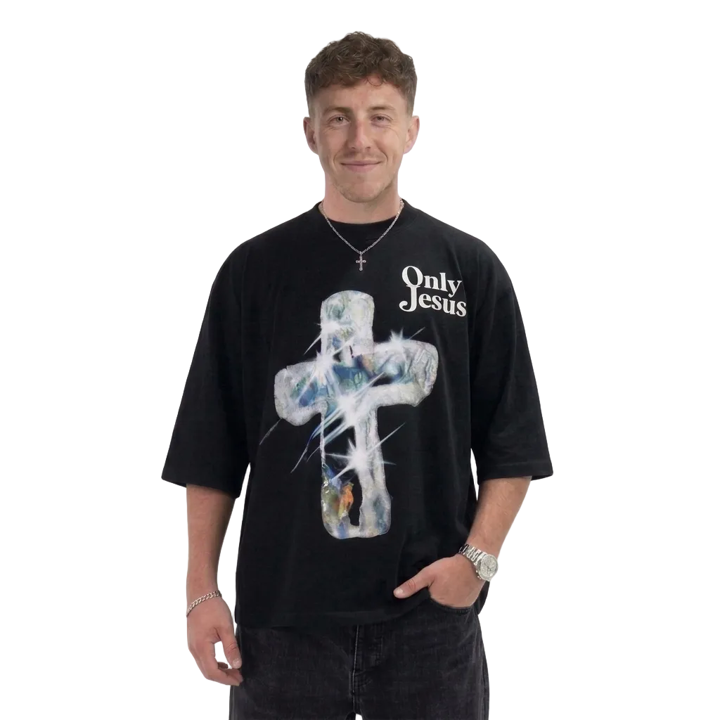 ONLY JESUS OVERSIZED BOXY T-SHIRT