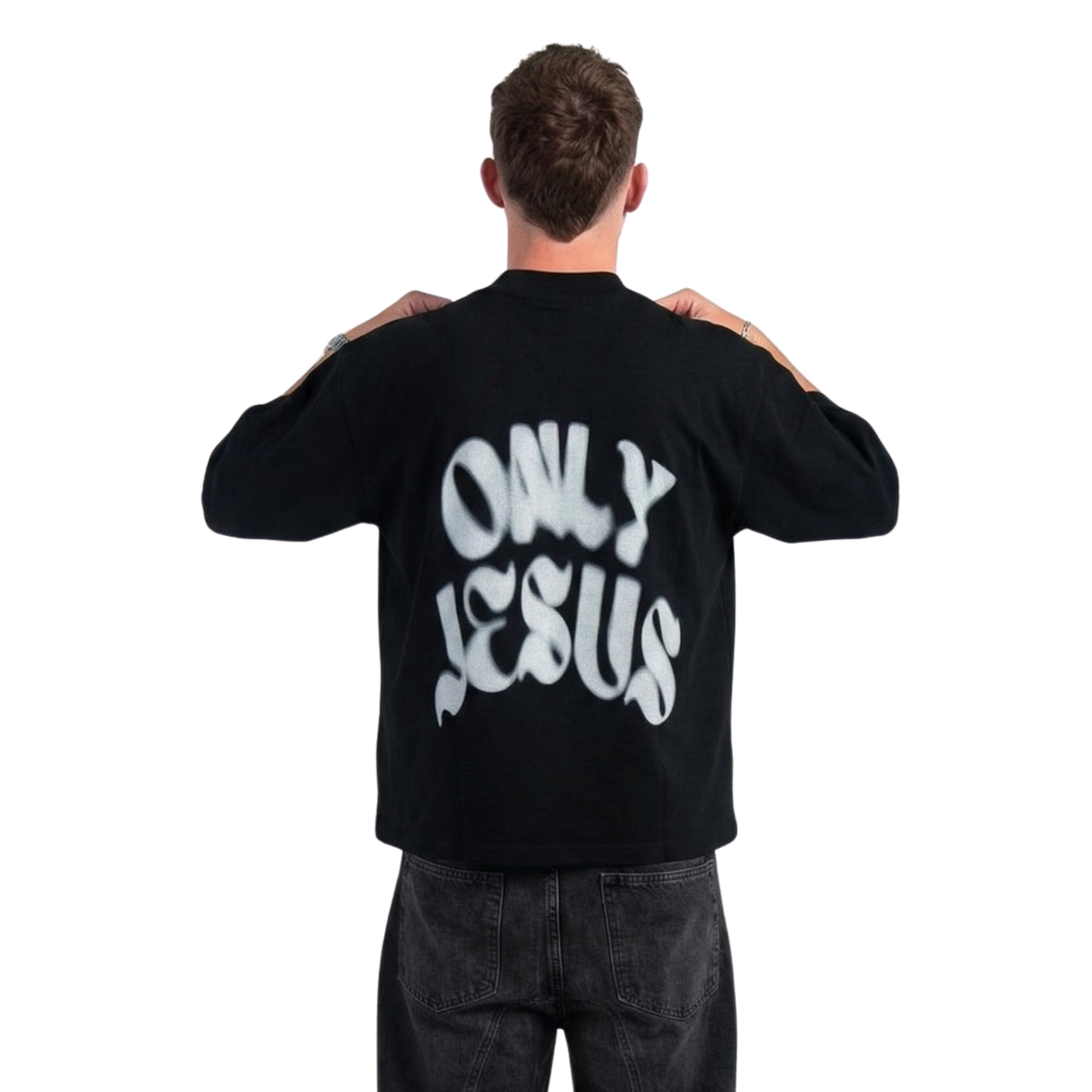 ONLY JESUS OVERSIZED BOXY T-SHIRT