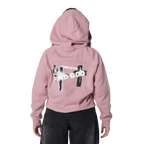 FIND GOD CROPPED HALF ZIP HOODIE