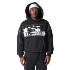 THE KING IS COMING STITCHED BOXY HOODIE