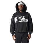 THE KING IS COMING STITCHED BOXY HOODIE