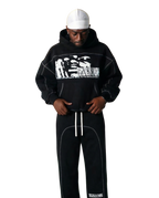 THE KING IS COMING STITCHED BOXY HOODIE