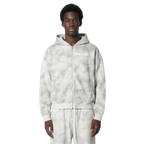 FIND GOD DIRTY WASHED ZIP-UP FLEECE HOODIE