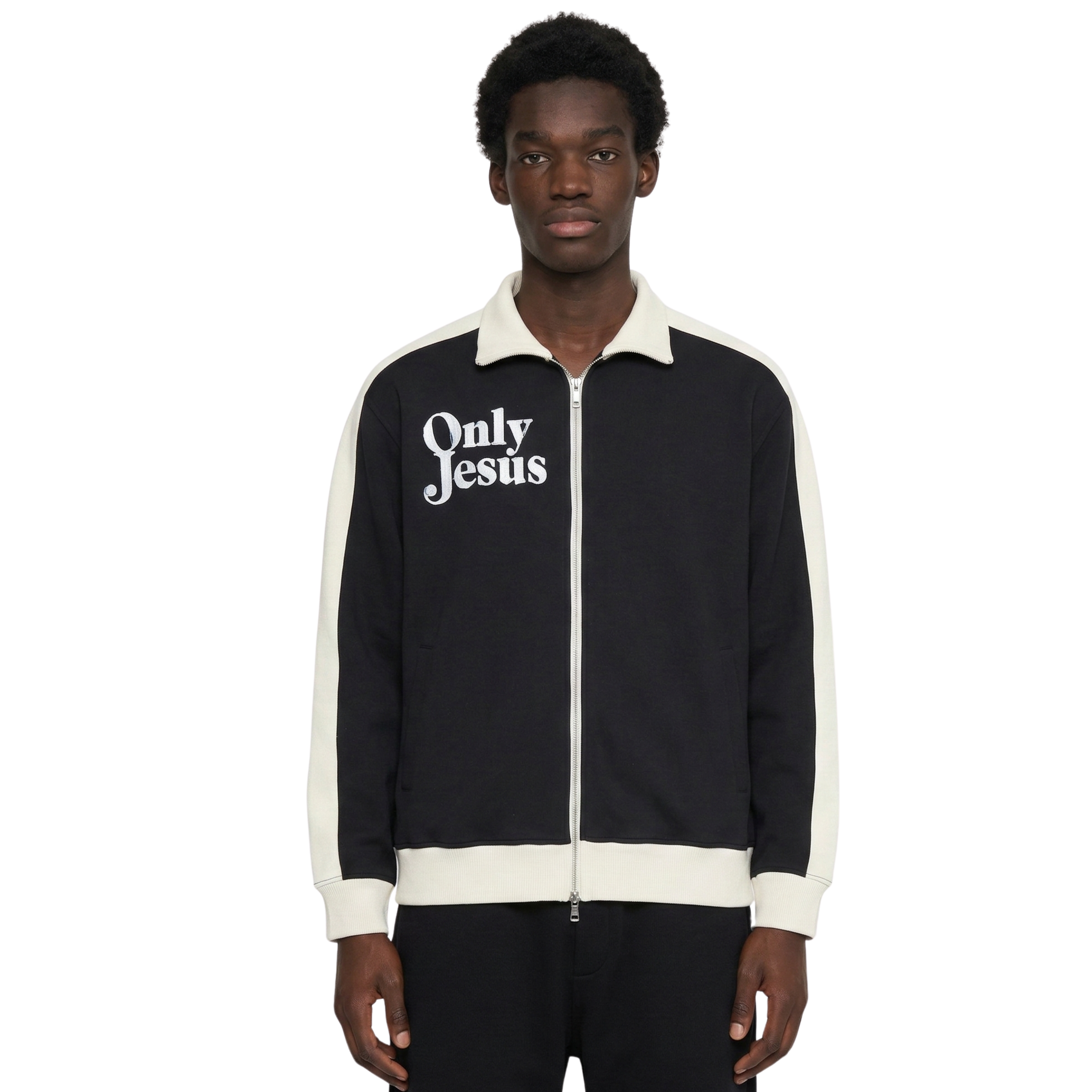 ONLY JESUS CONTRAST TRIM JACKET