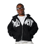 ONLY JESUS FULL-ZIP BOXY HOODIE